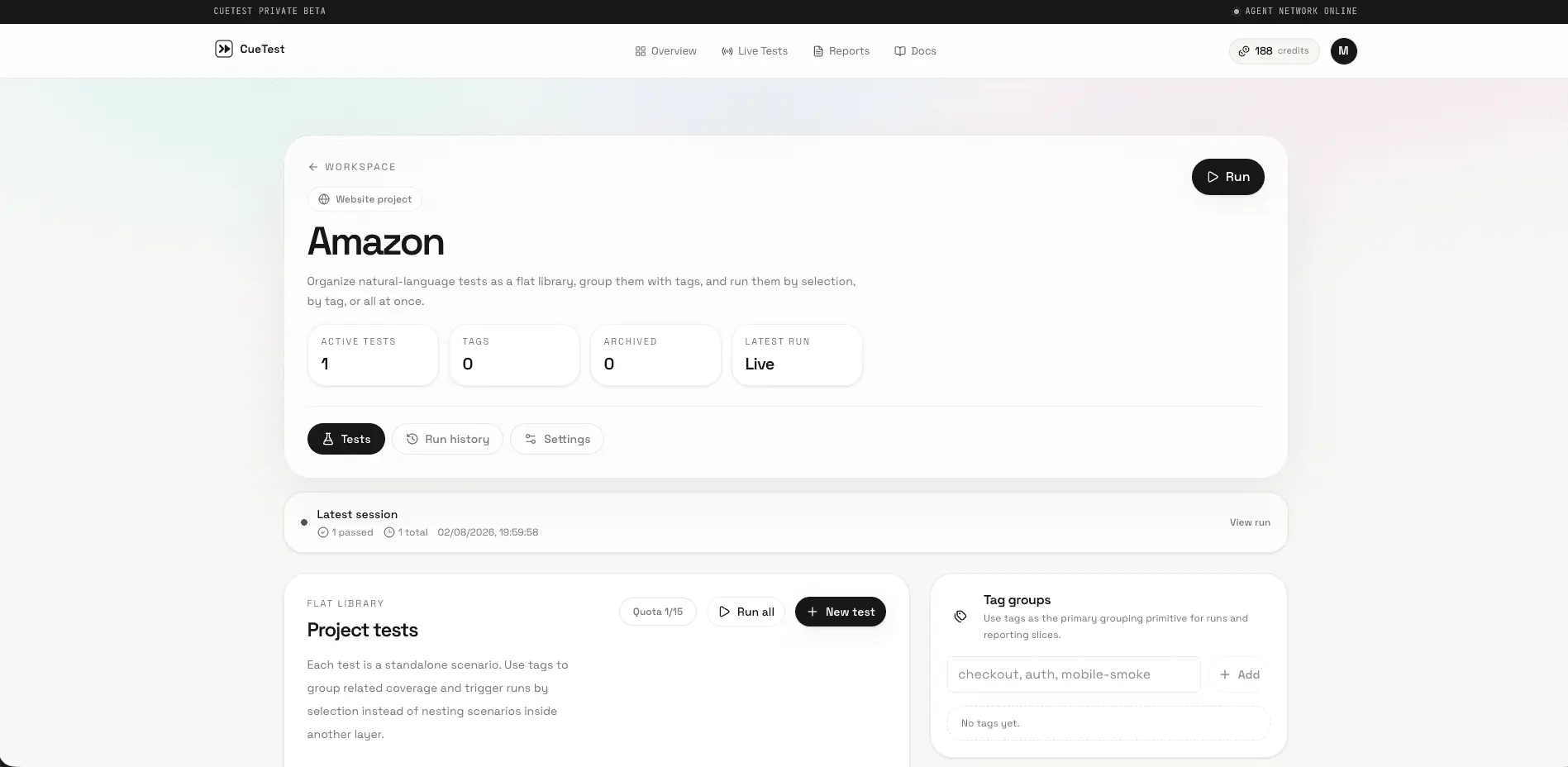Screenshot 2 of CueTest