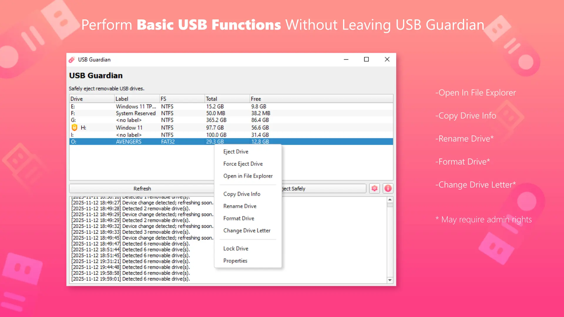 Screenshot 6 of USB Guardian (Windows)