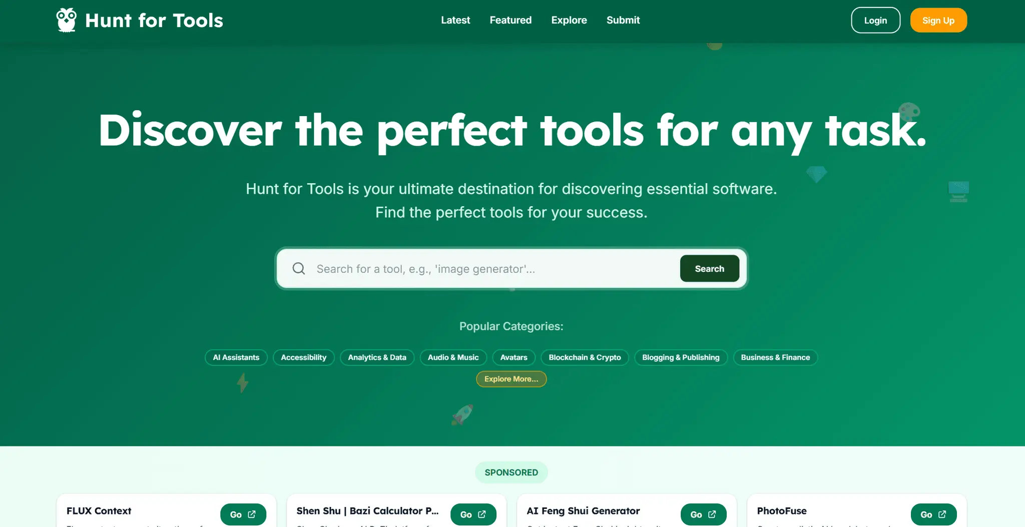 Screenshot 1 of Hunt for Tools