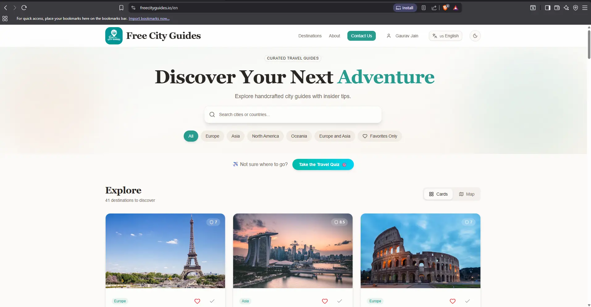 Screenshot 5 of Free City Guides