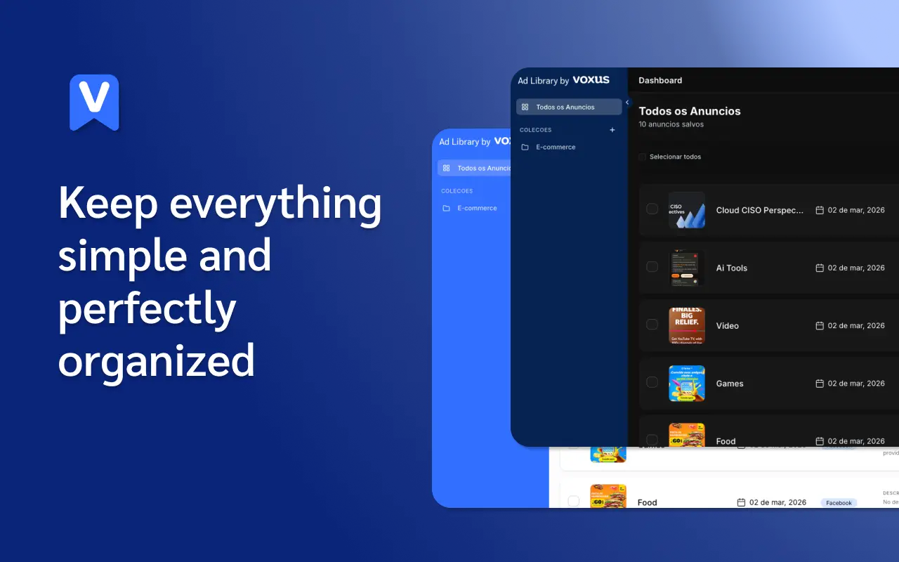 Screenshot 1 of Ad Library by Voxus