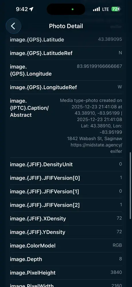 Screenshot 7 of EXIFer Pro: GPS Timestamp EXIF App