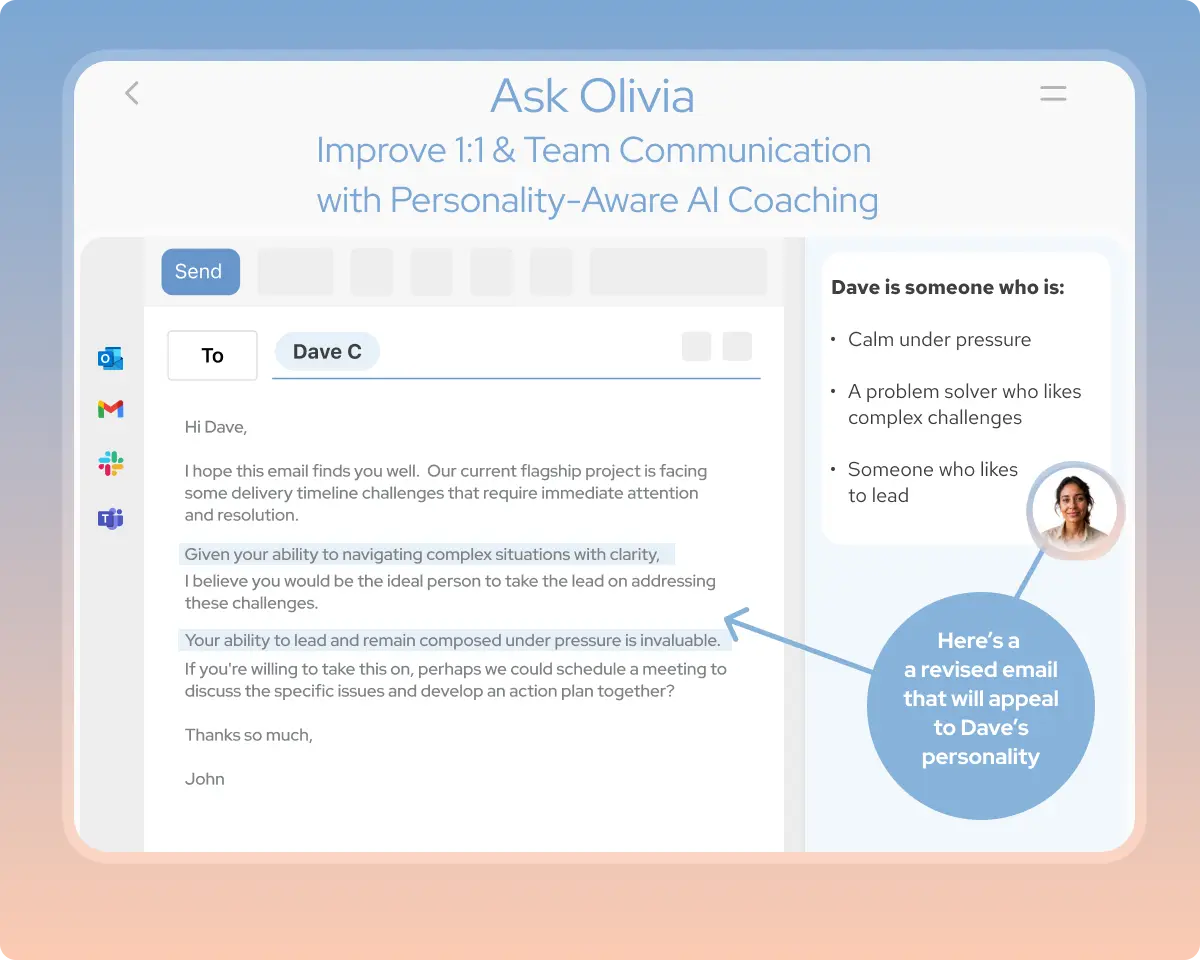 Screenshot 1 of Ask Olivia 