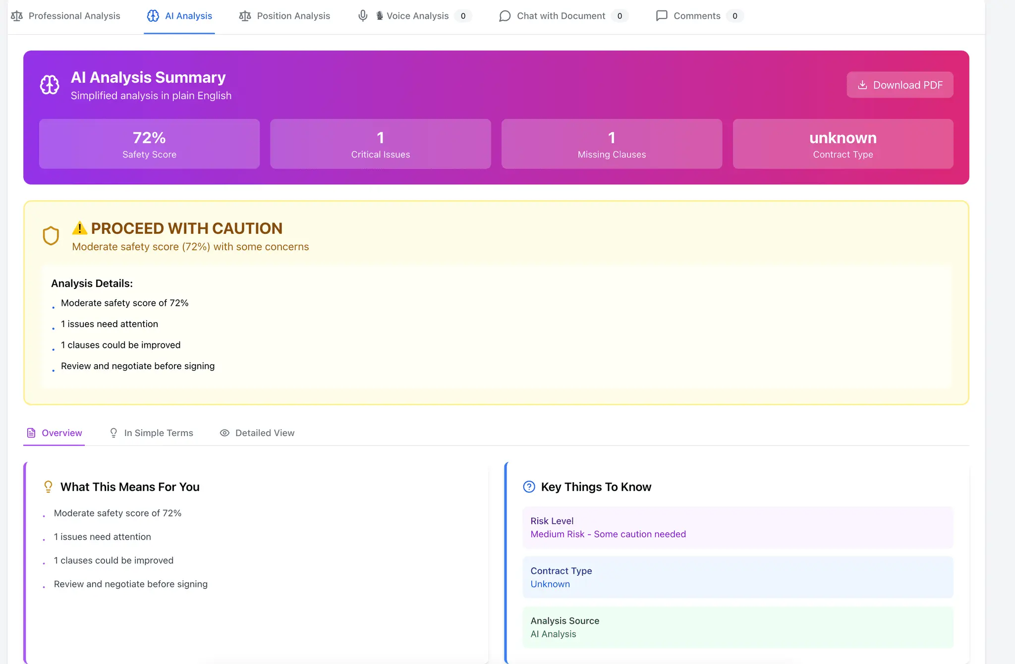 Screenshot 1 of ClauseMate