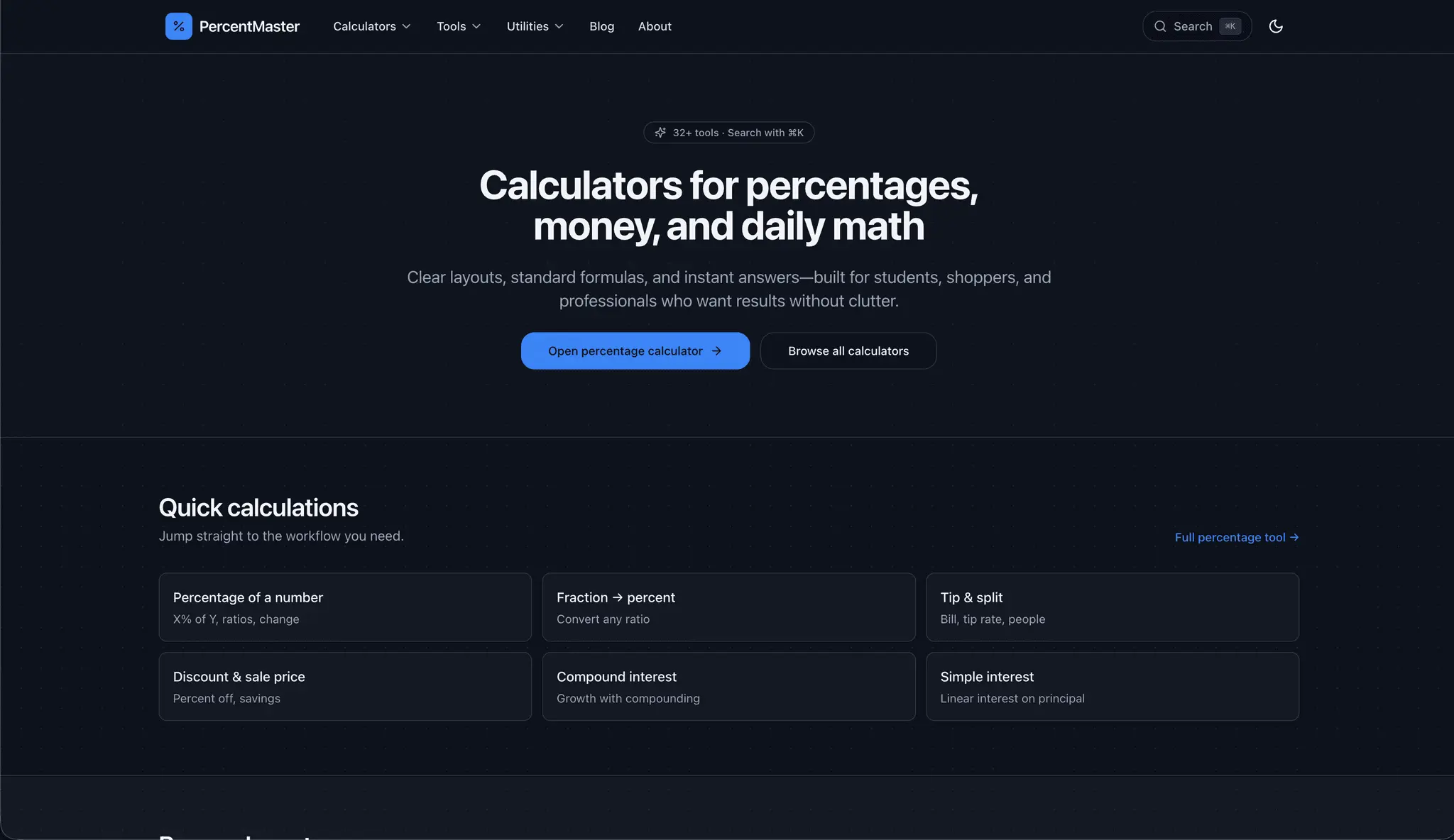 Screenshot 4 of PercentMaster