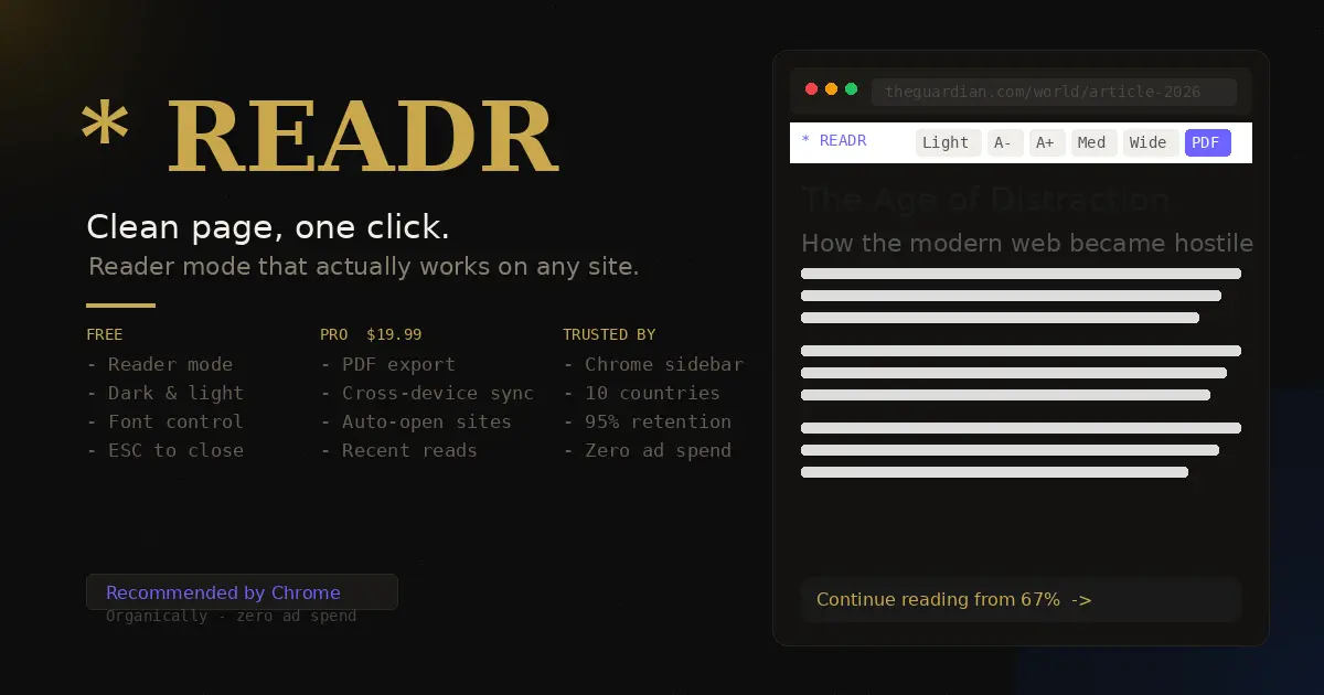 Screenshot 1 of READR