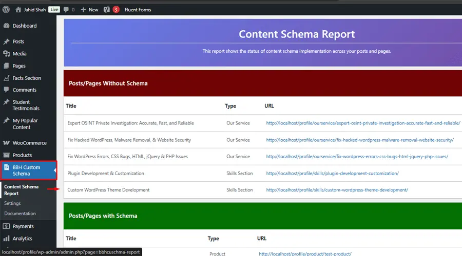 Screenshot 2 of BBH Custom Schema – Add Custom JSON-LD