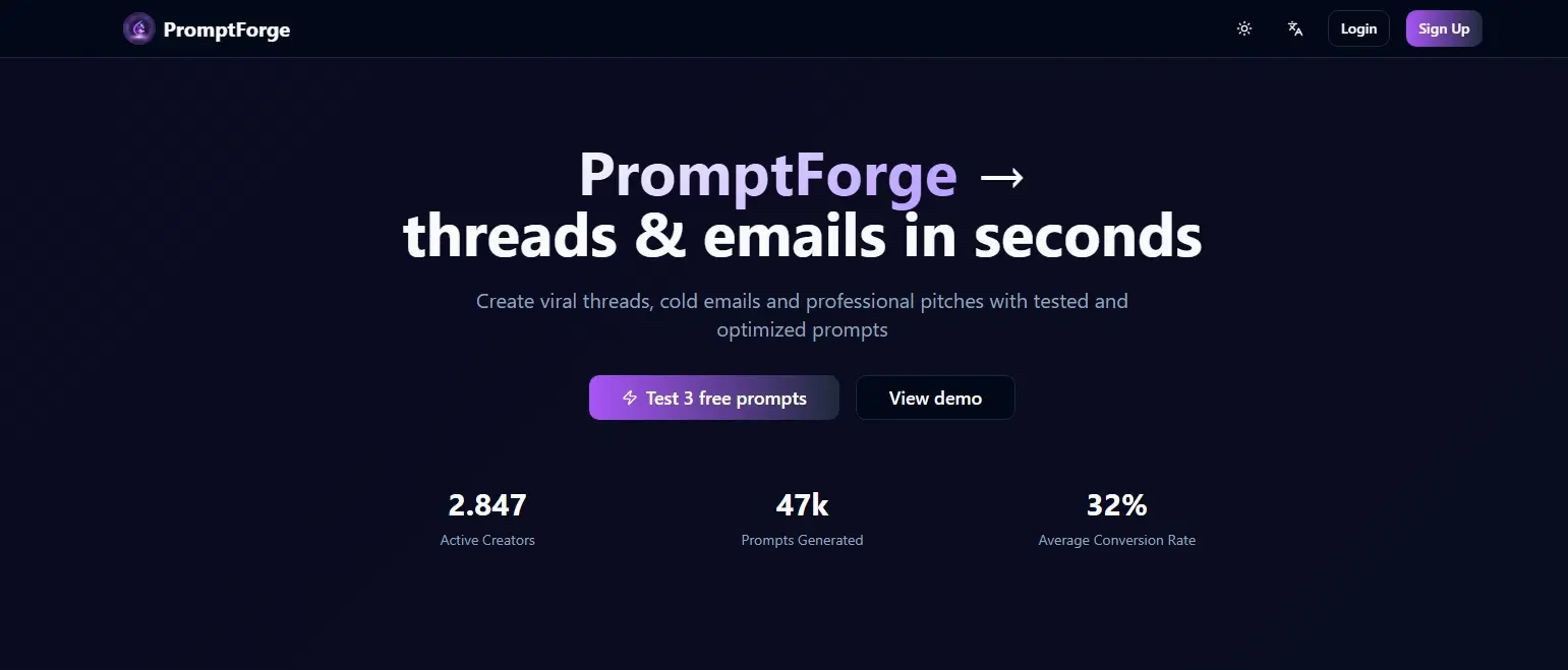 Screenshot 3 of Prompt Forge