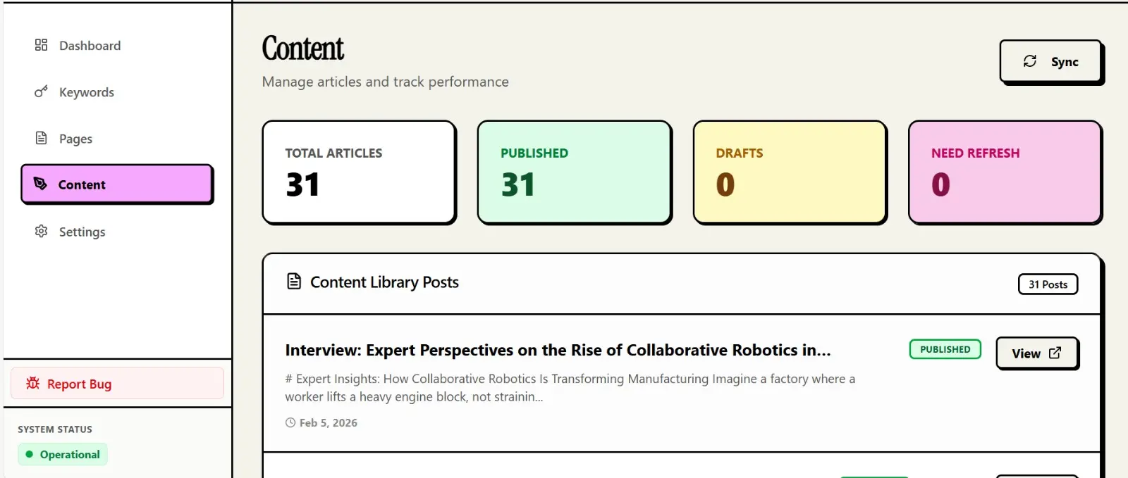 Screenshot 2 of LLaMaRush - Your AI SEO Co-Founder