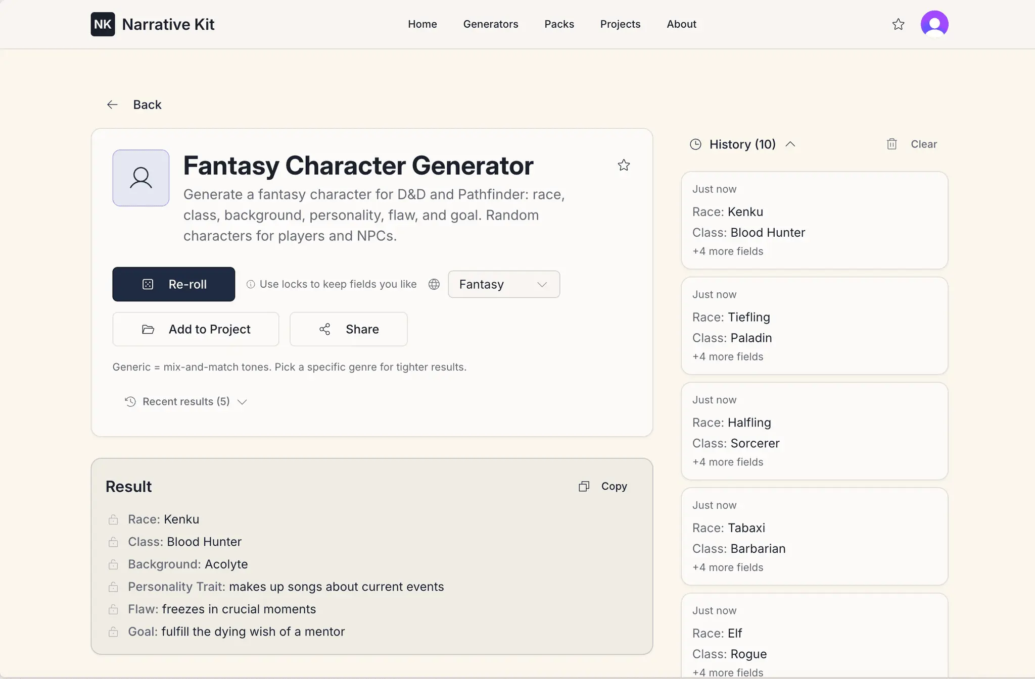 Screenshot 4 of Narrative Kit