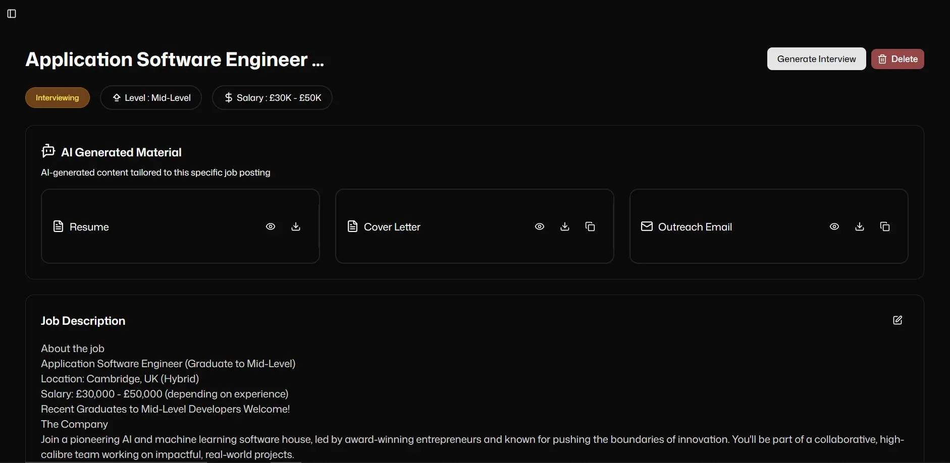 Screenshot 2 of Mockero AI - AI Mock Interviews & Resume