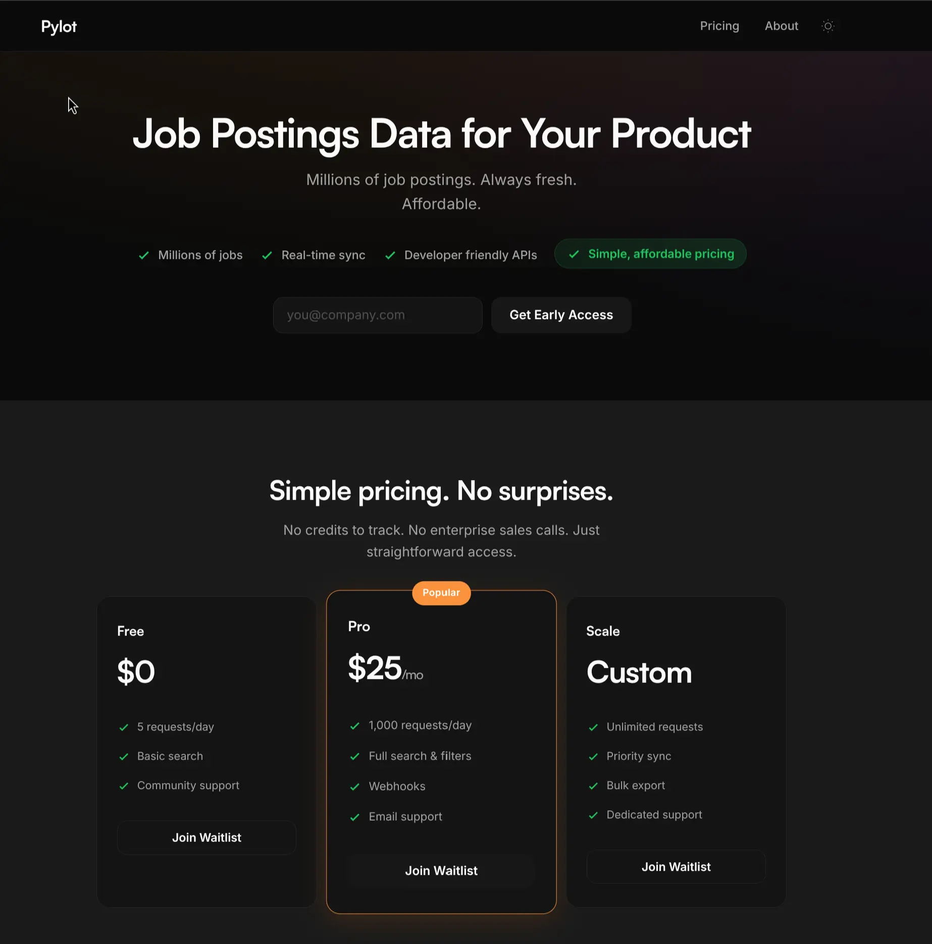 Screenshot 1 of Pylot - Global Jobs API
