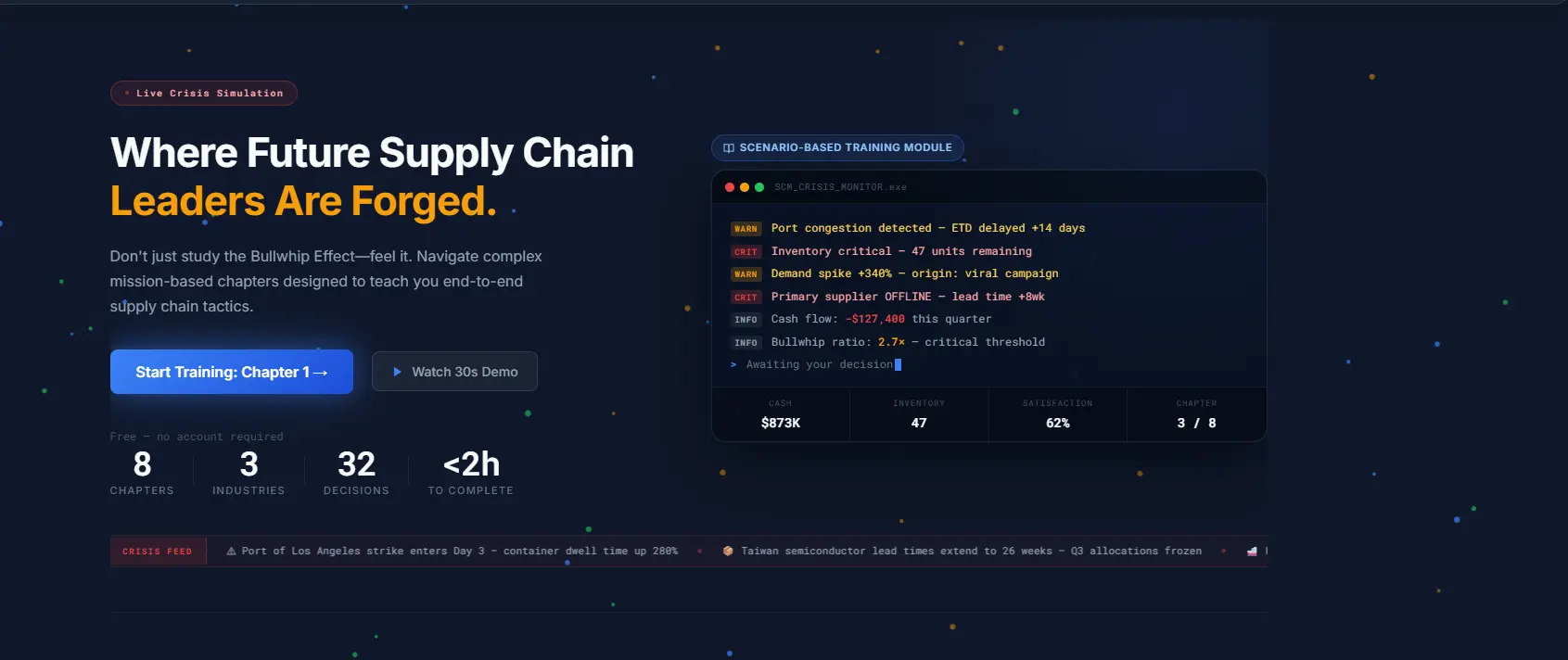 Screenshot 1 of Supply Chain Disaster