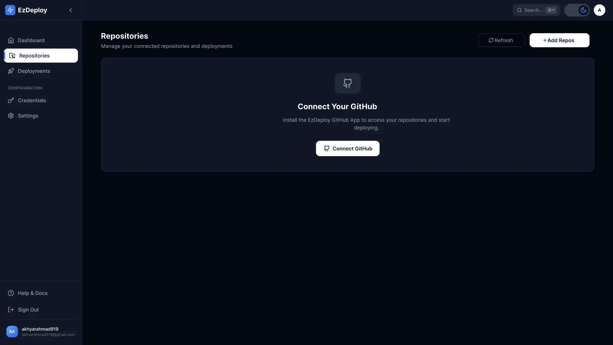 Screenshot 1 of EzDeploy
