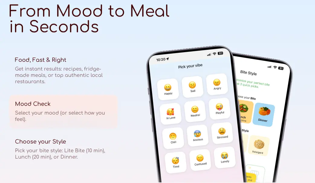 Screenshot 3 of Forki - Mood-Based Food Suggestions