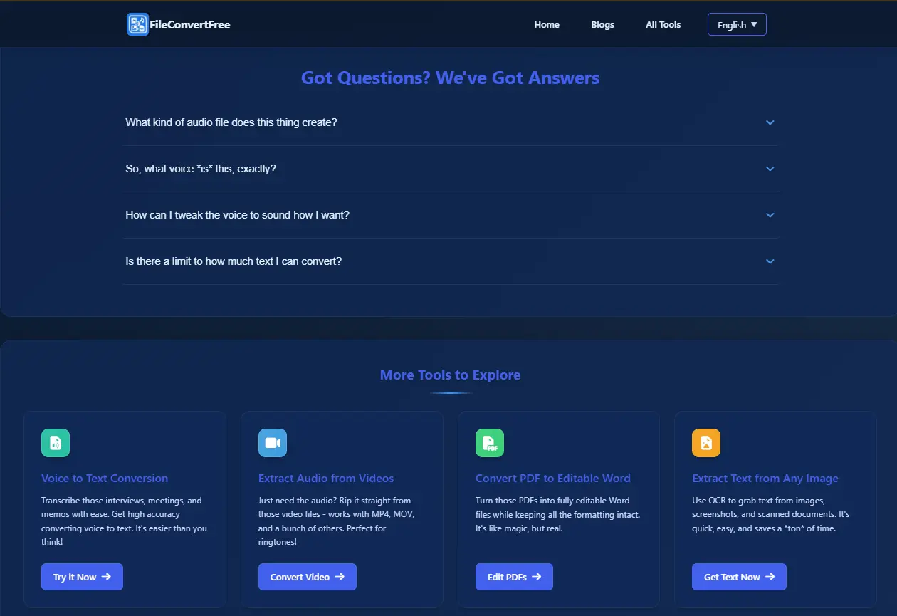 Screenshot 1 of FileConvertFree