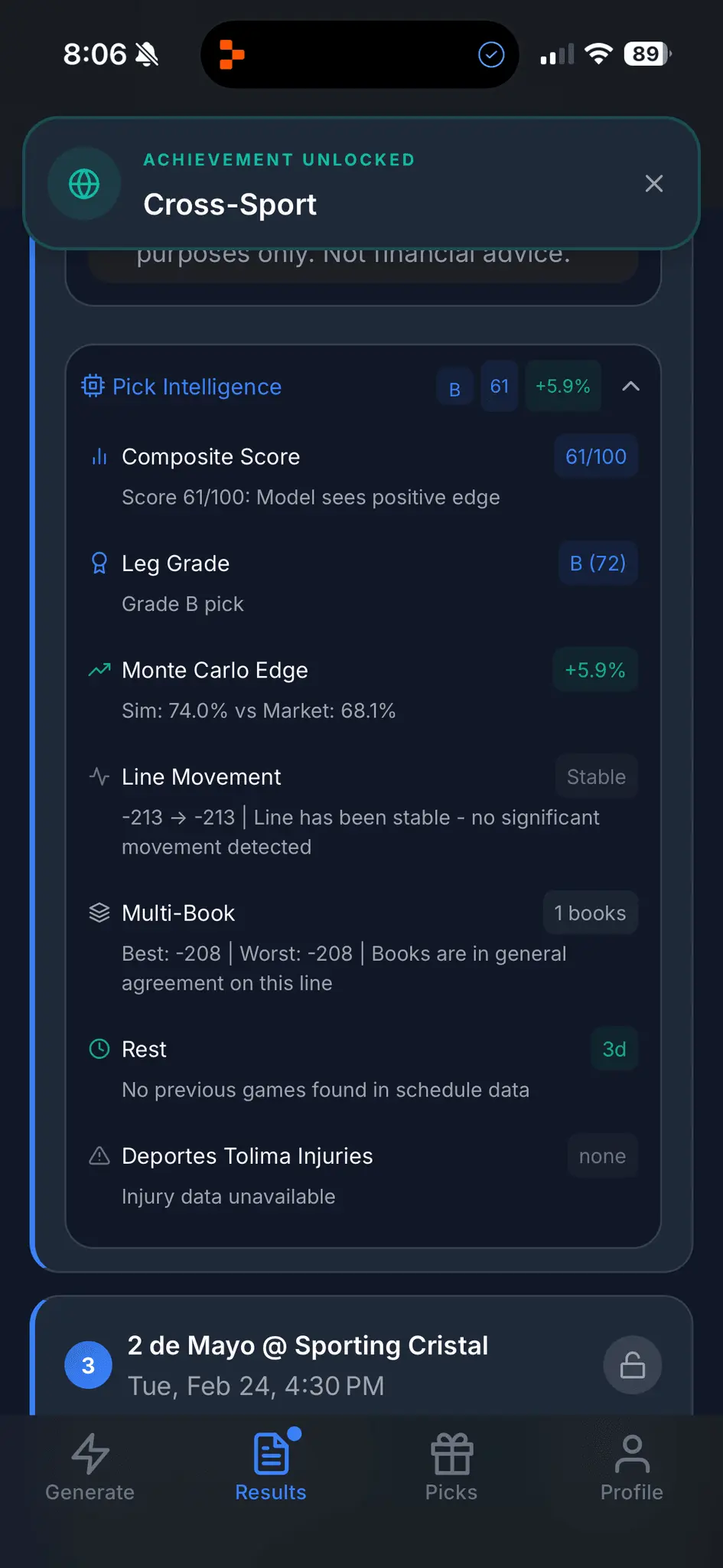 Screenshot 4 of Parlay Pilot
