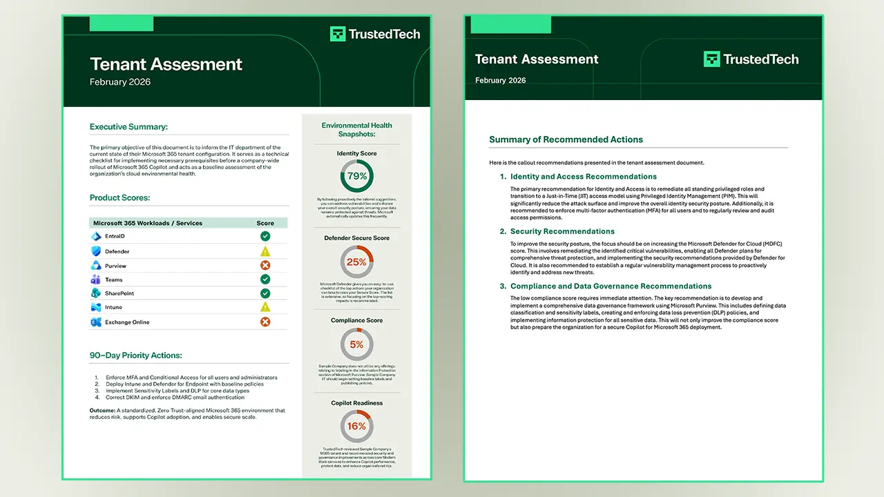 Screenshot 1 of Copilot Readiness Assessment