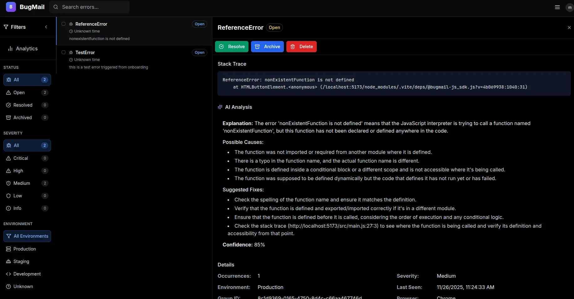 Screenshot 2 of Bugmail