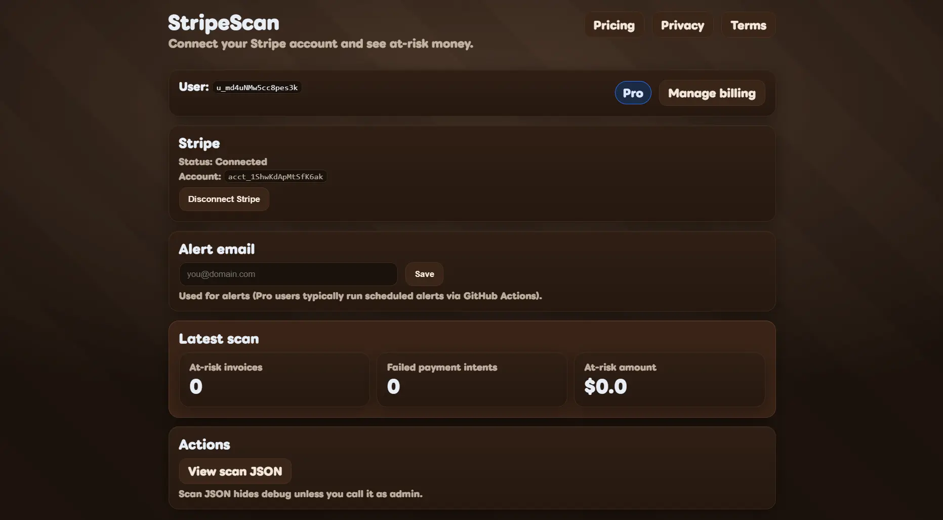 Screenshot 1 of StripeScan