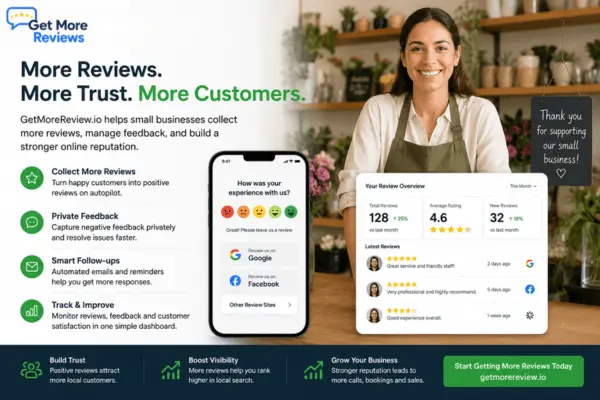 Screenshot 1 of GetMoreReview Review Management Software