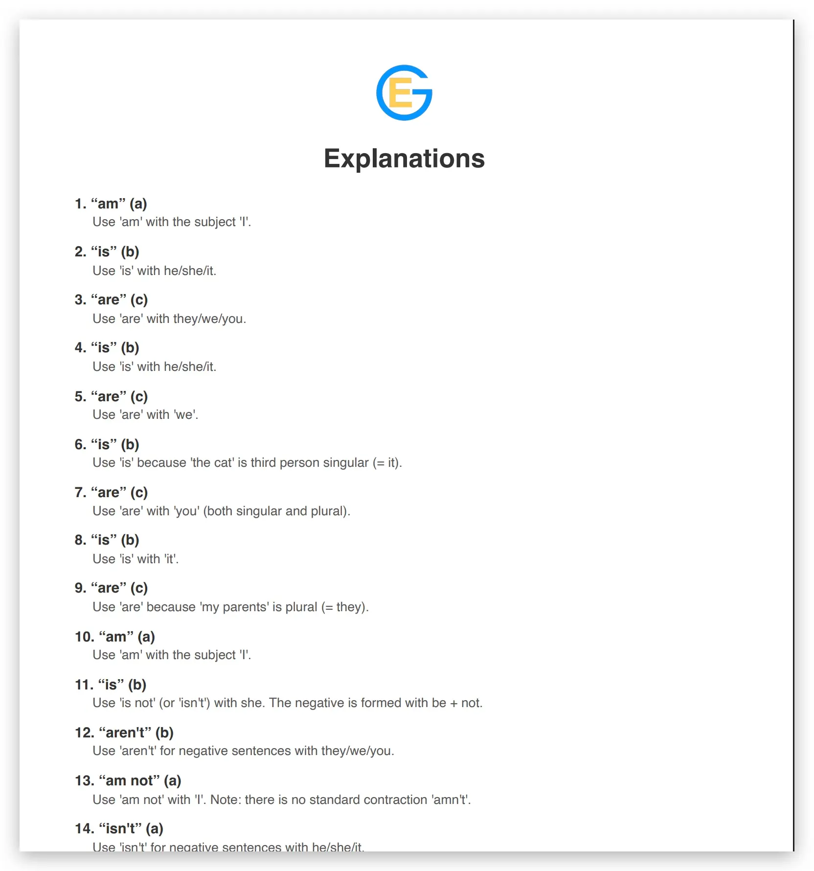 Screenshot 5 of English Grammar App