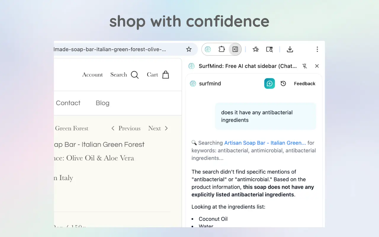 Screenshot 1 of SurfMind