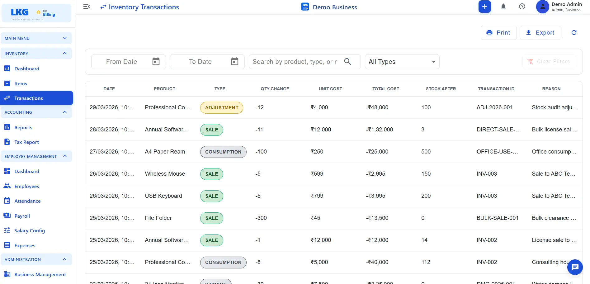 Screenshot 8 of LKG for Billing