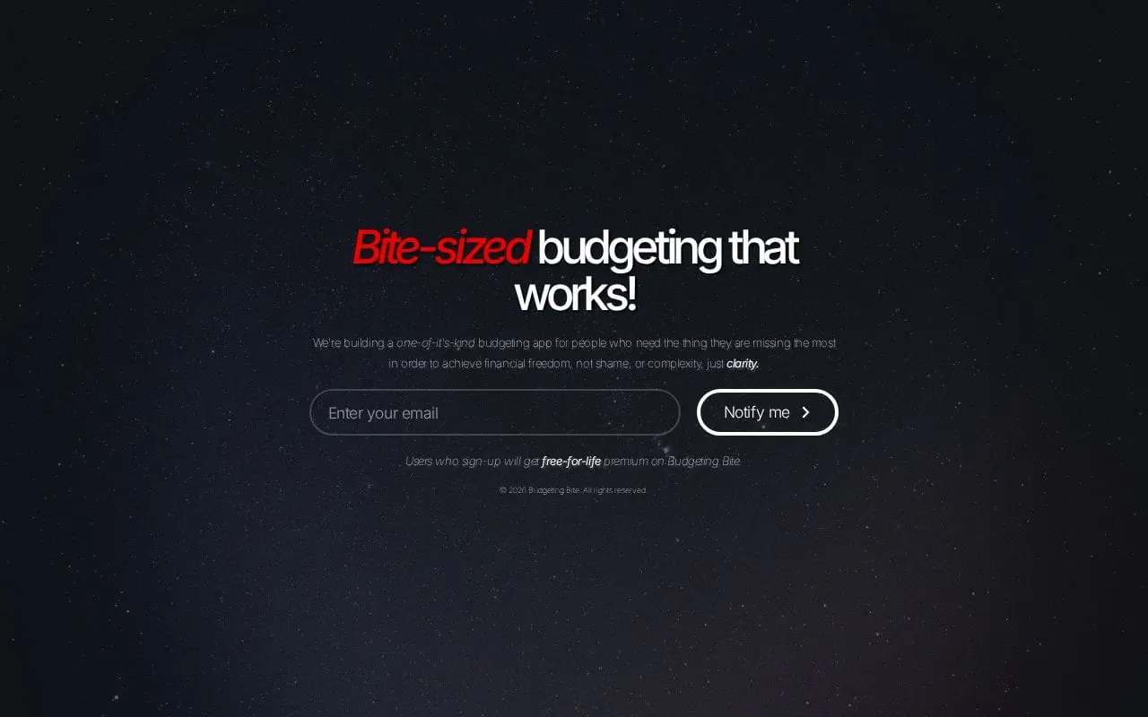 Screenshot 1 of Budgeting Bite