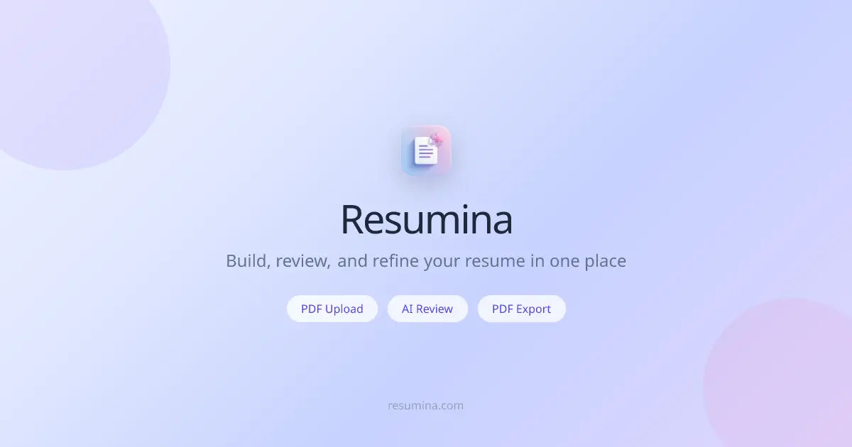 Screenshot 1 of Resumina