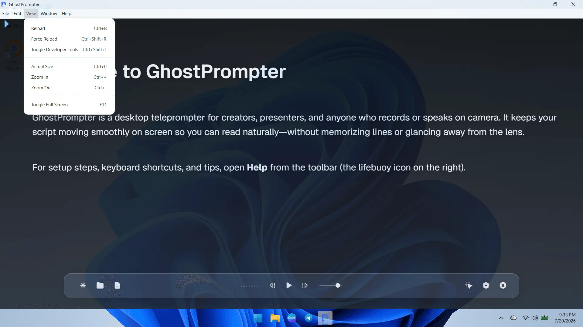 Screenshot 4 of GhostPrompter – Invisible Teleprompter