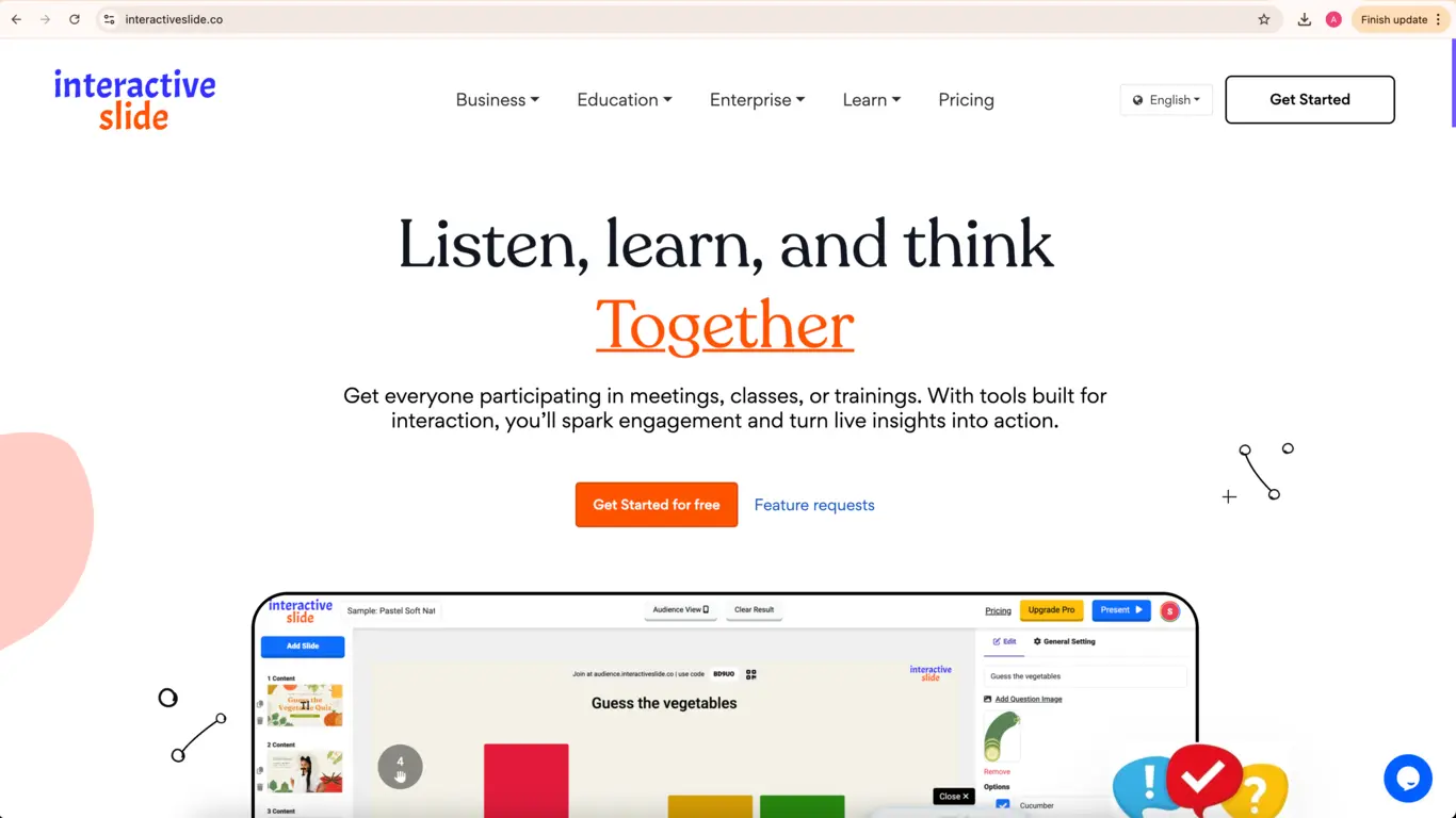 Screenshot 2 of Interactive Slide