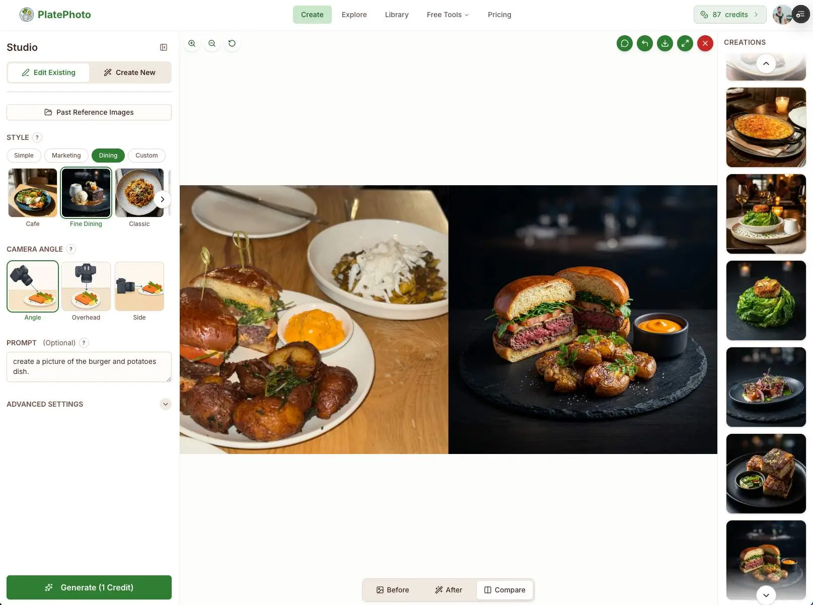 Screenshot 1 of Plate Photo AI