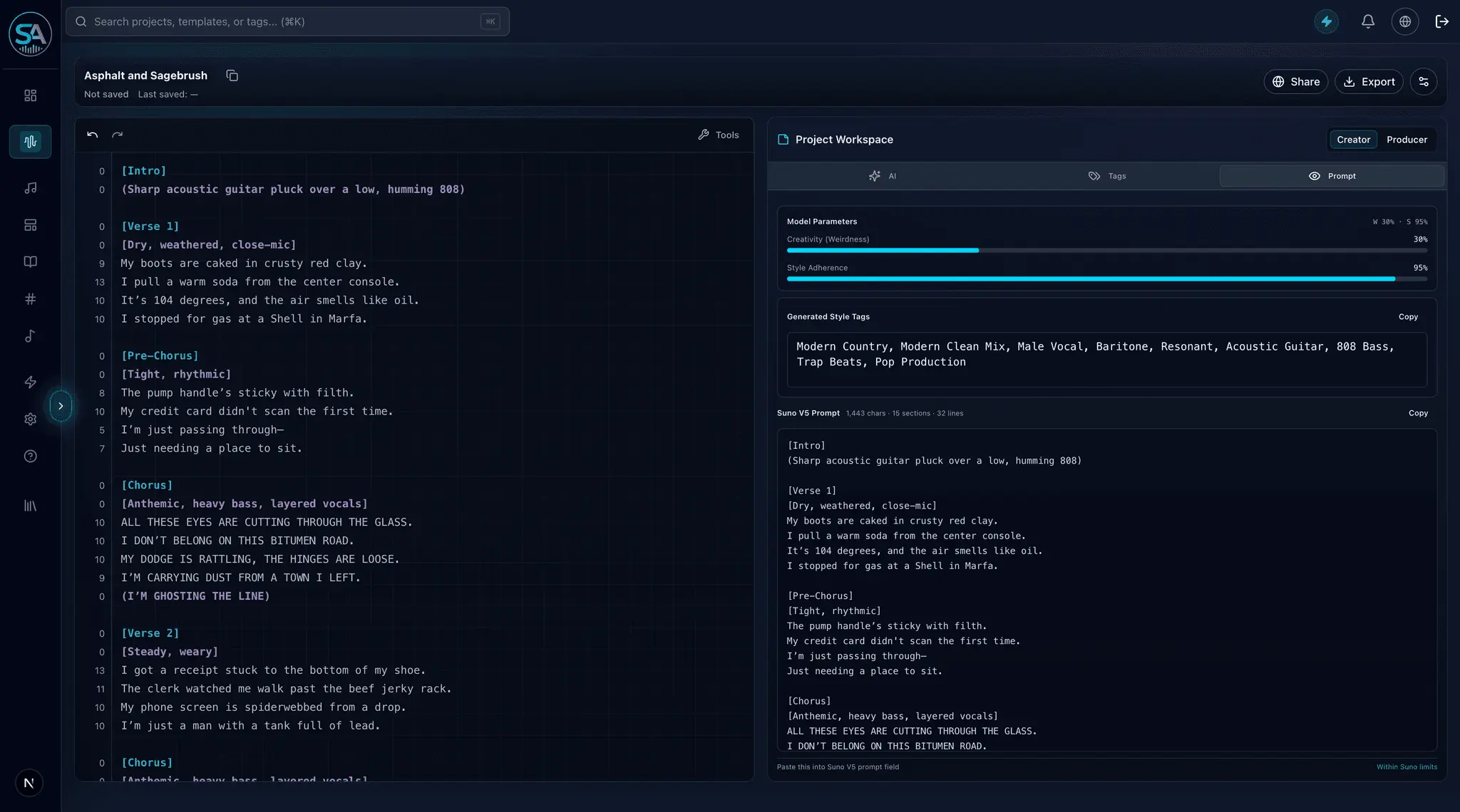 Screenshot 5 of Suno Architect