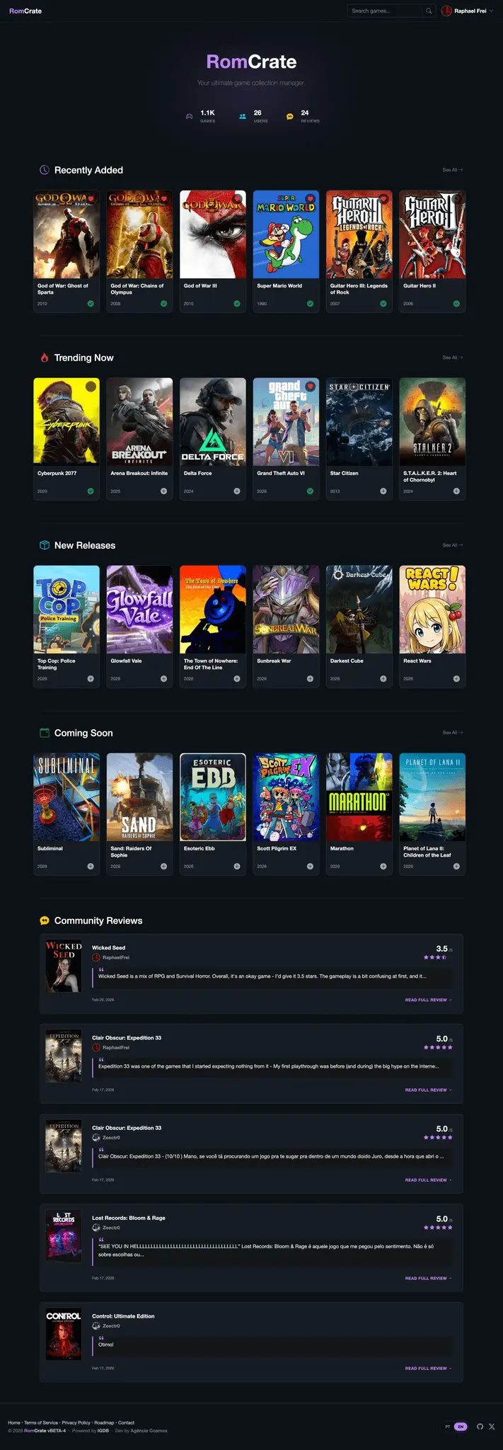 Screenshot 1 of RomCrate: The Vault for Game Collectors