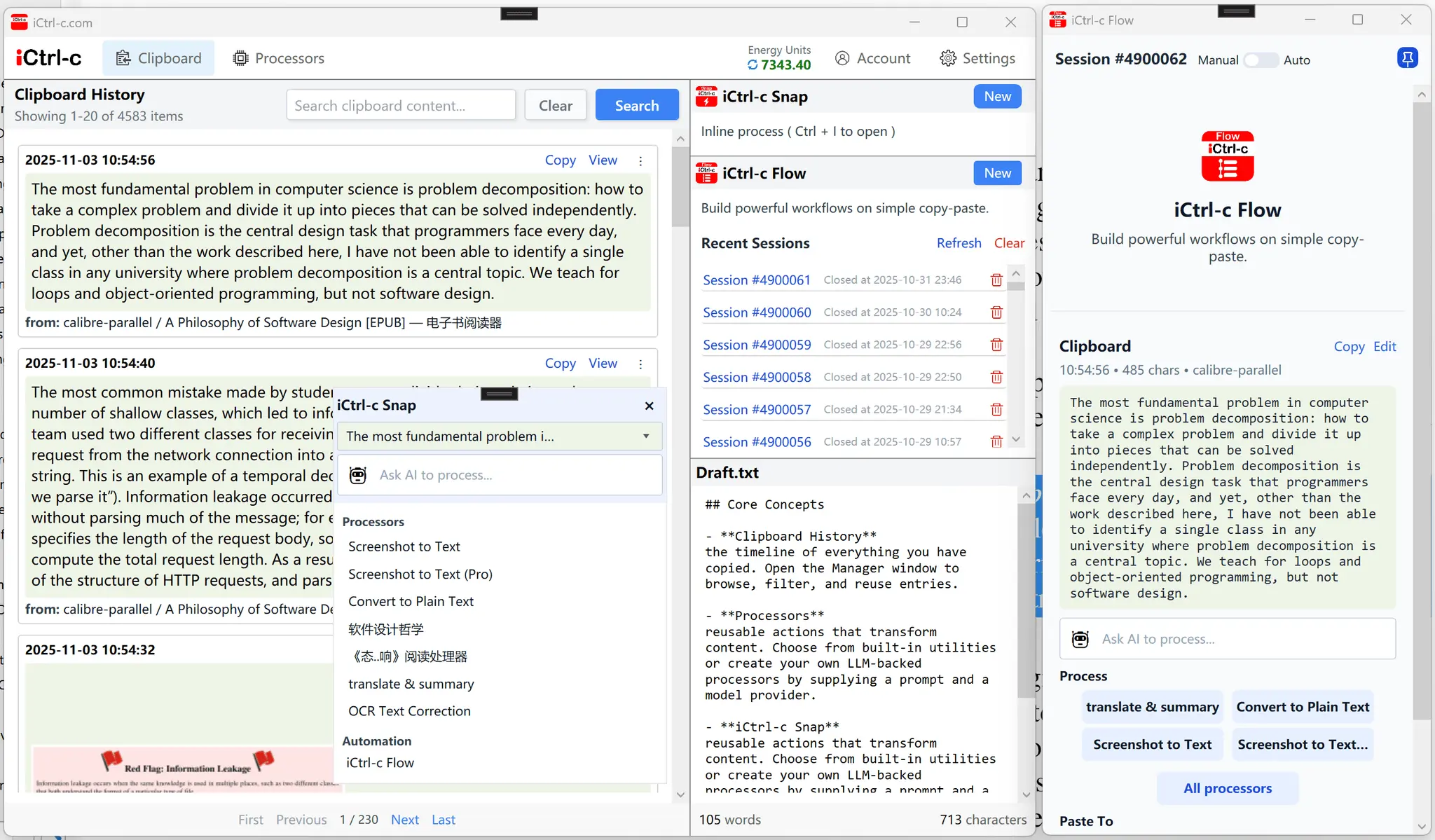 Screenshot 1 of iCtrl-c