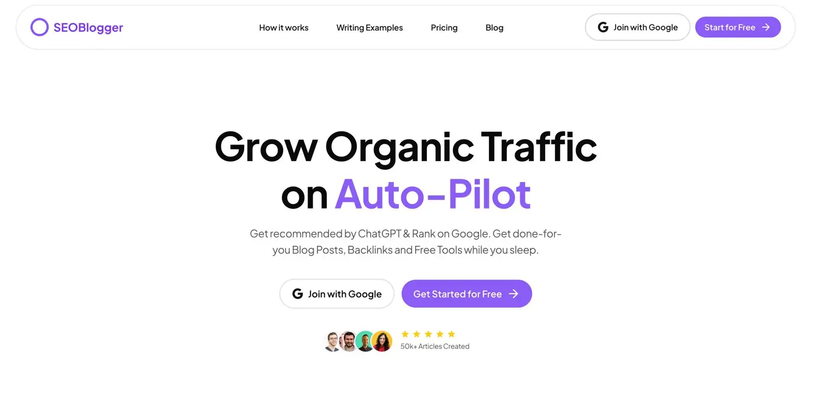 Screenshot 1 of SEOBlogger