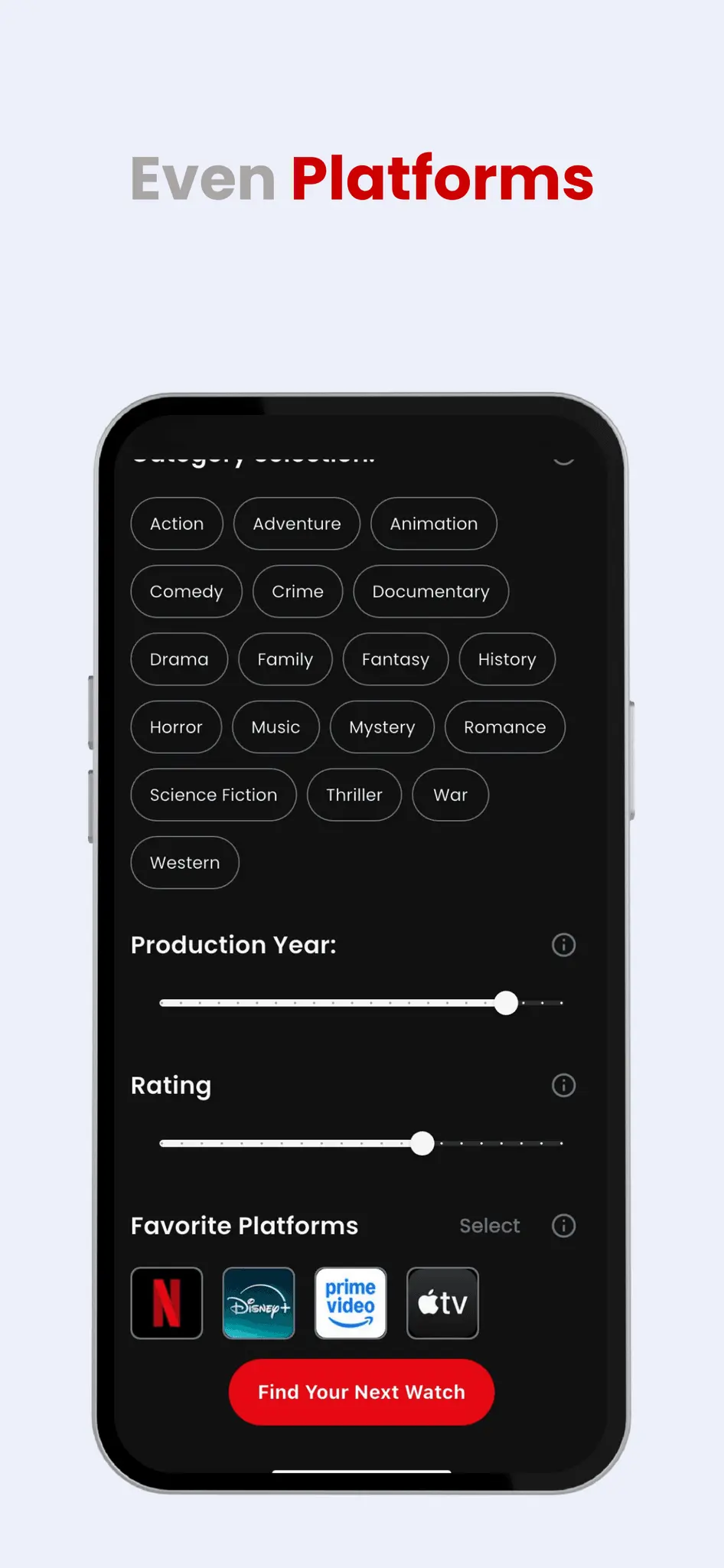 Screenshot 1 of Cine AI: Movie & Series Finder App
