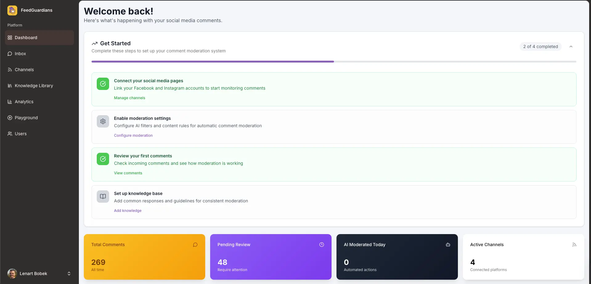 Screenshot 1 of FeedGuardians