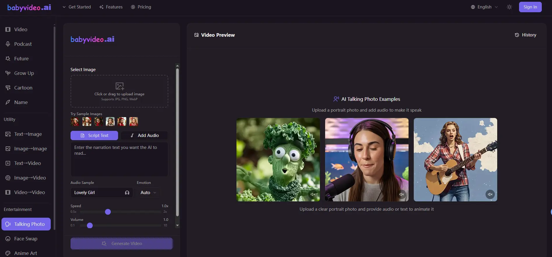 Screenshot 2 of Free AI Baby Video Generator
