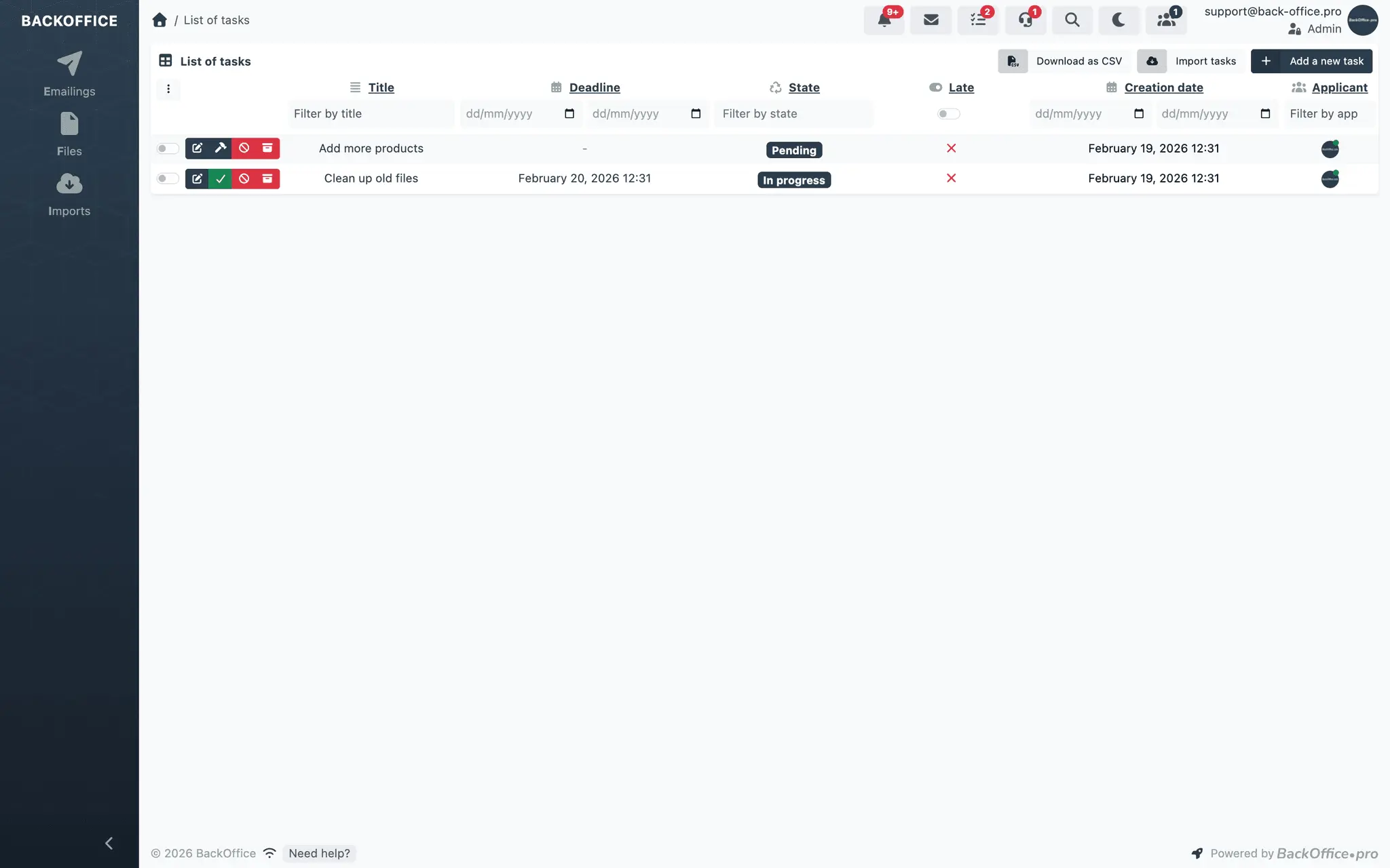 Screenshot 6 of Back-Office.pro