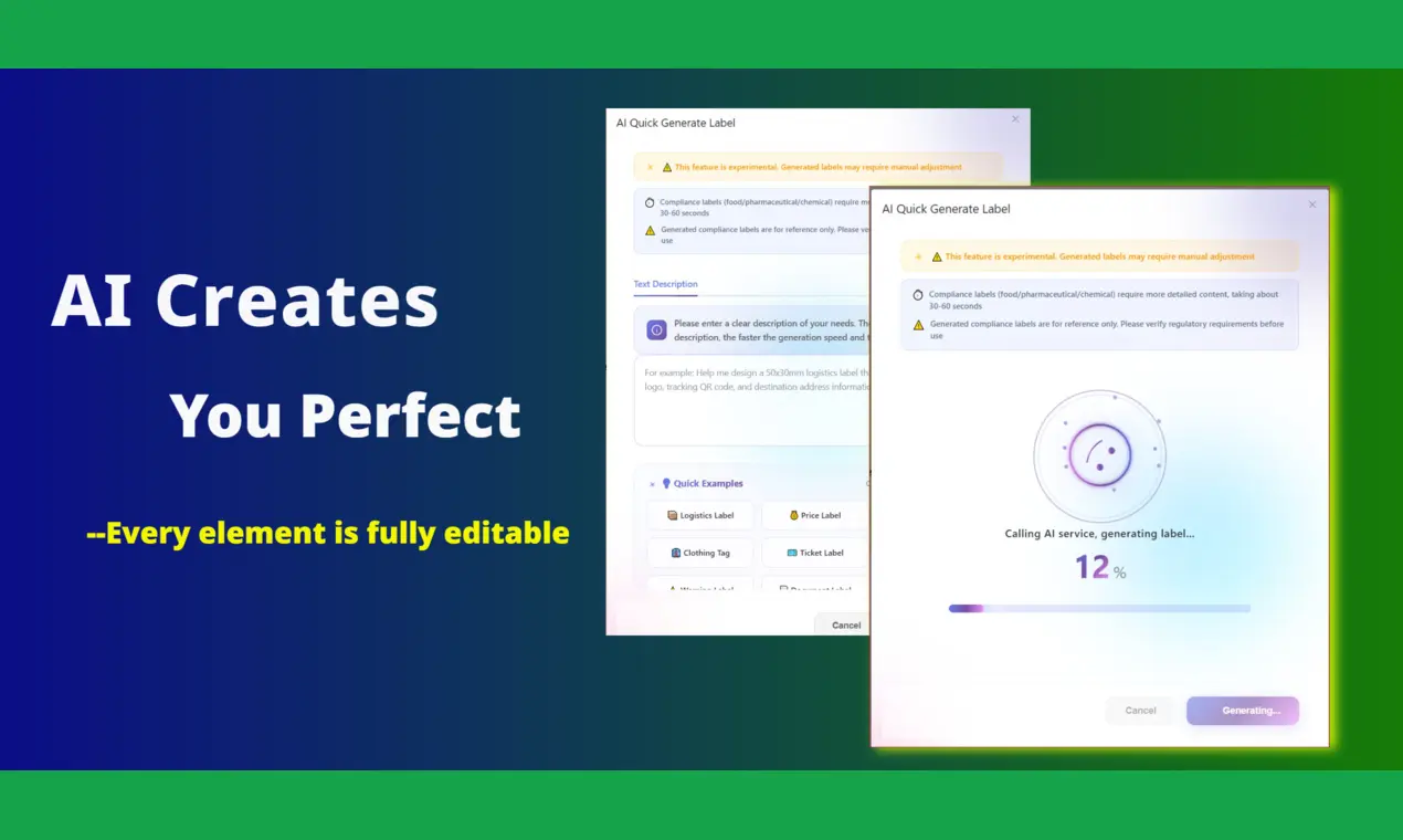 Screenshot 3 of AI-Powered Label Design Platform