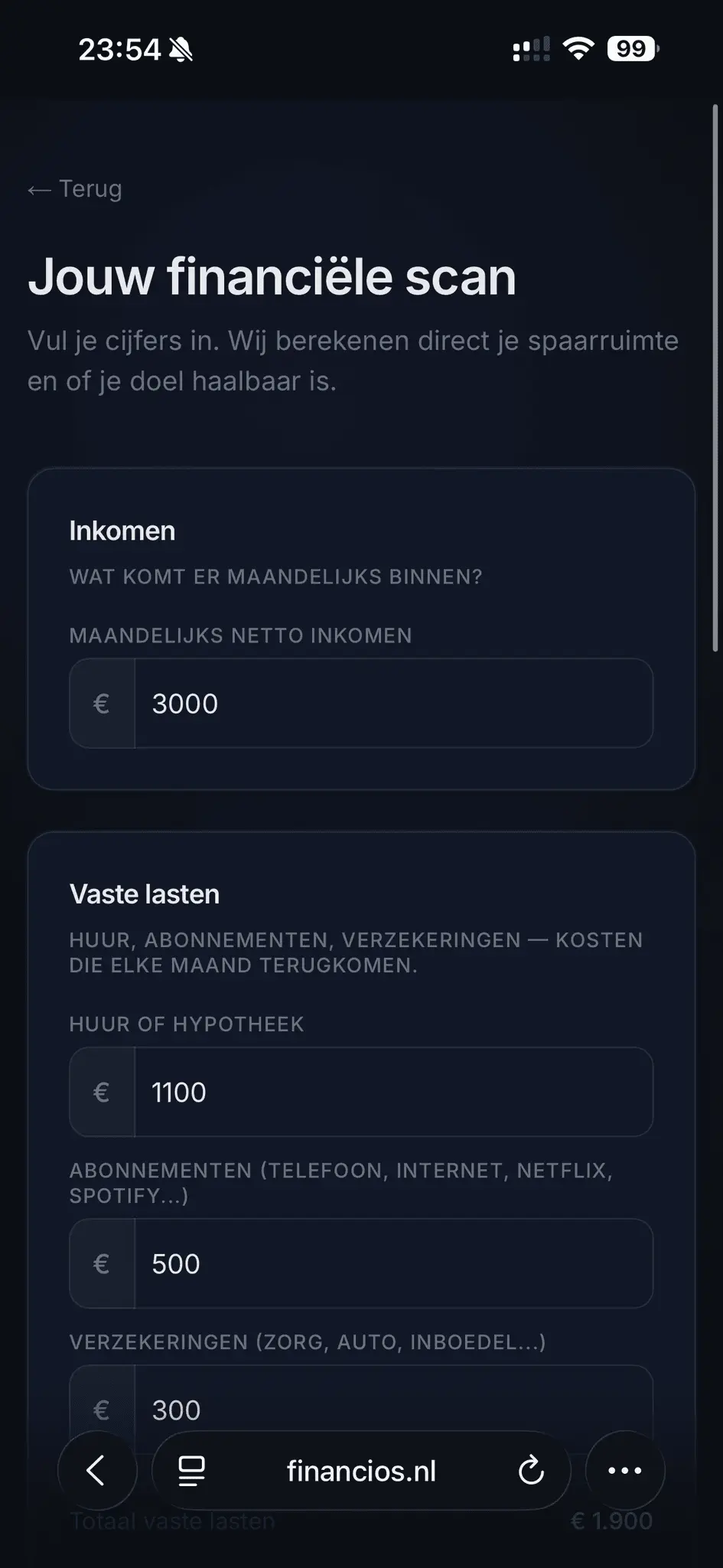 Screenshot 2 of Financios