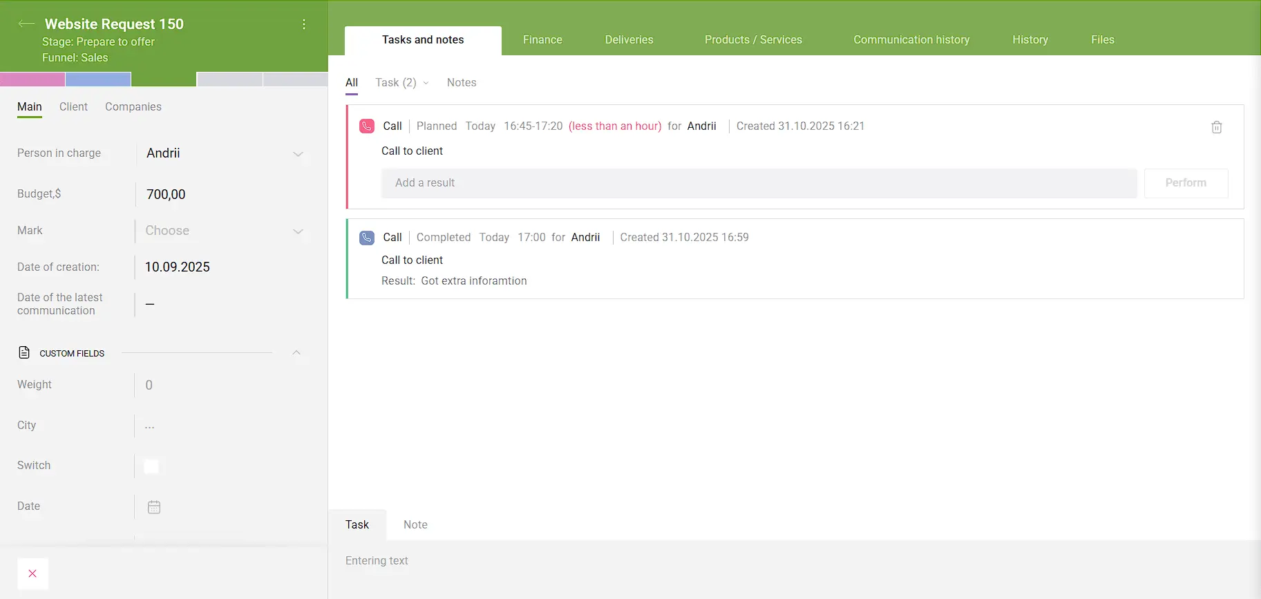 Screenshot 4 of SmartCRM by Binotel