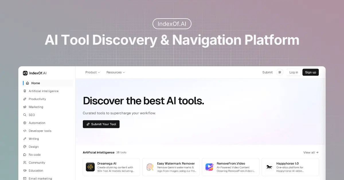 Screenshot 1 of IndexOf.AI