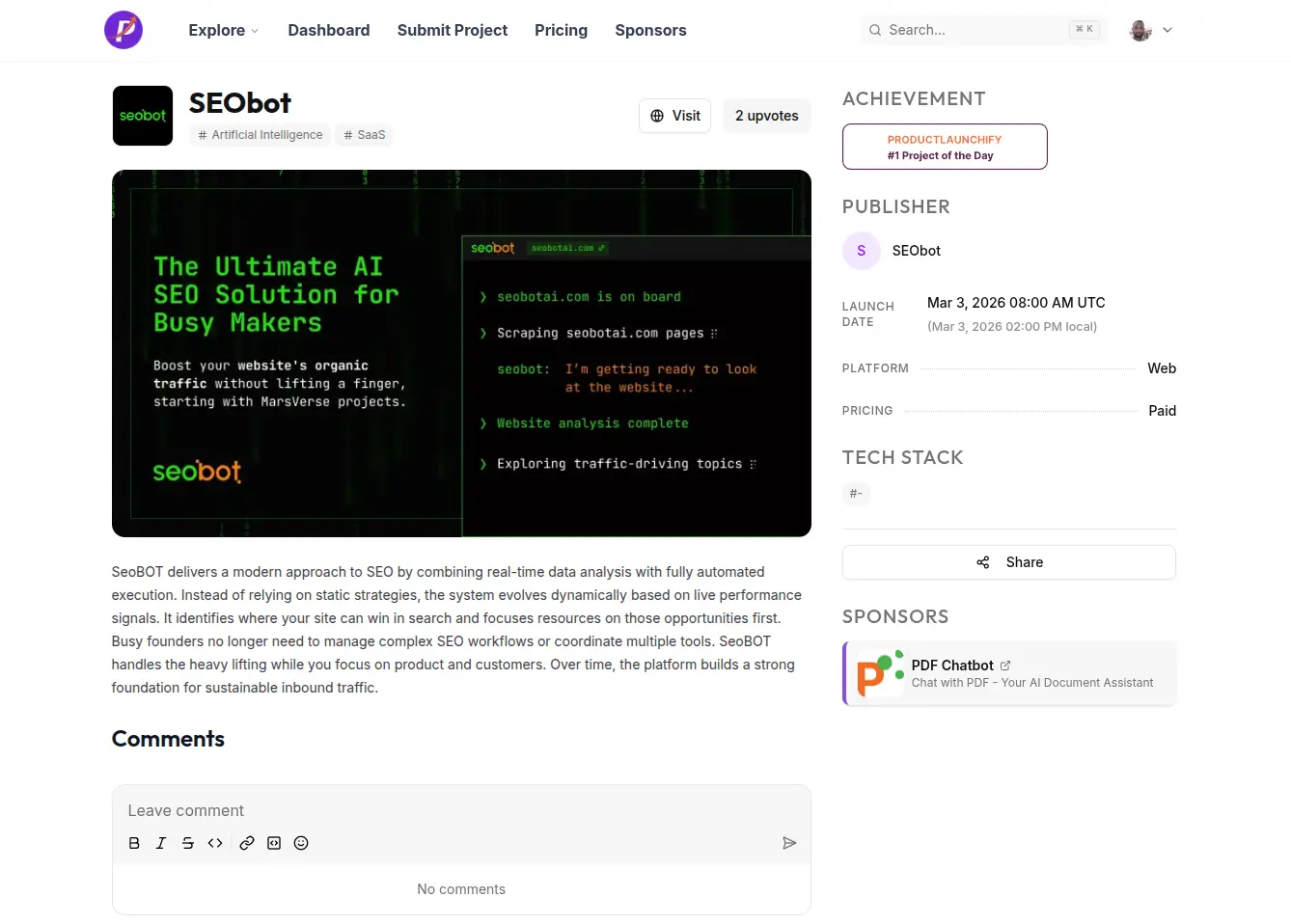 Screenshot 1 of Productlaunchify