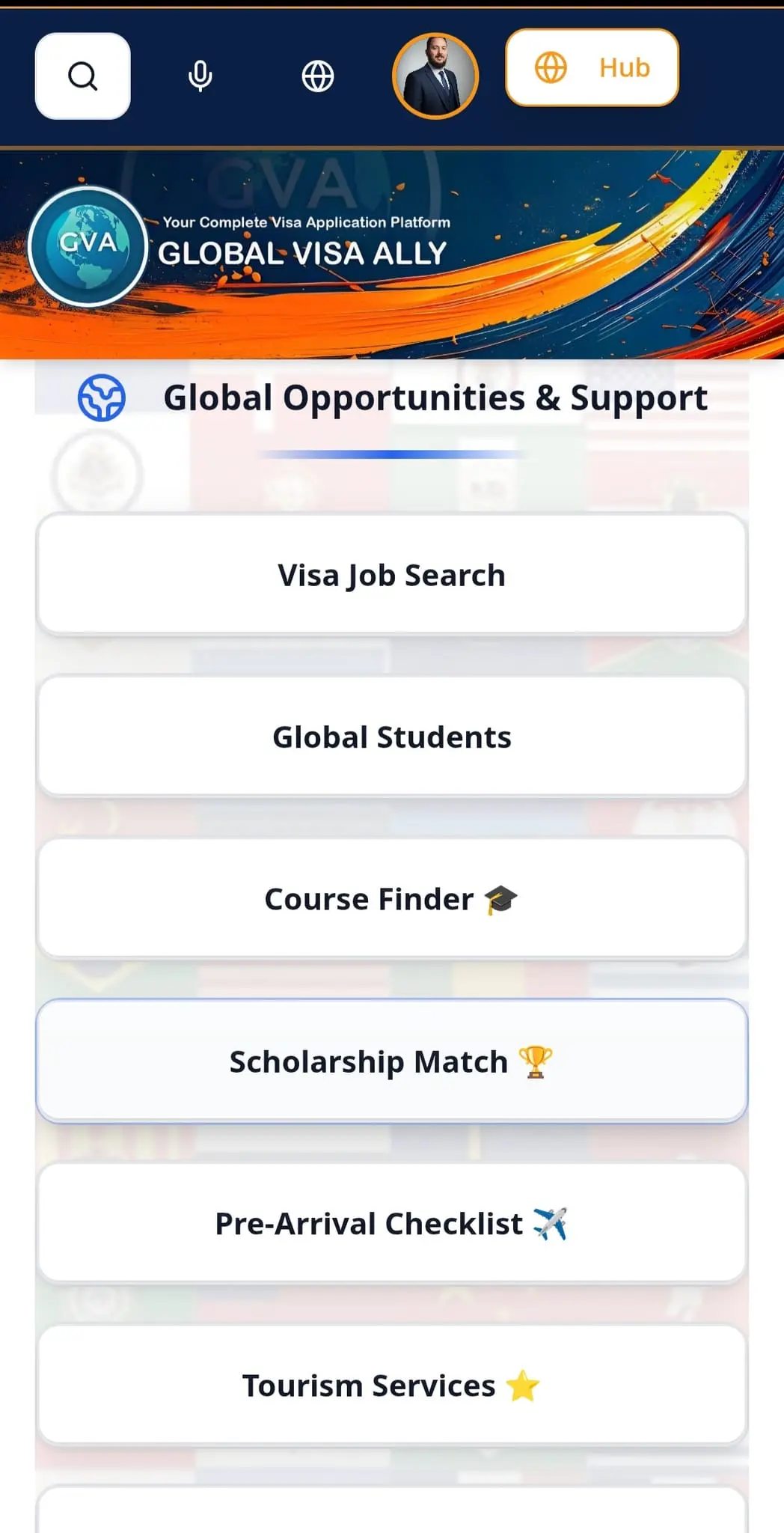 Screenshot 2 of Global Visa Ally - Complete Visa Applica