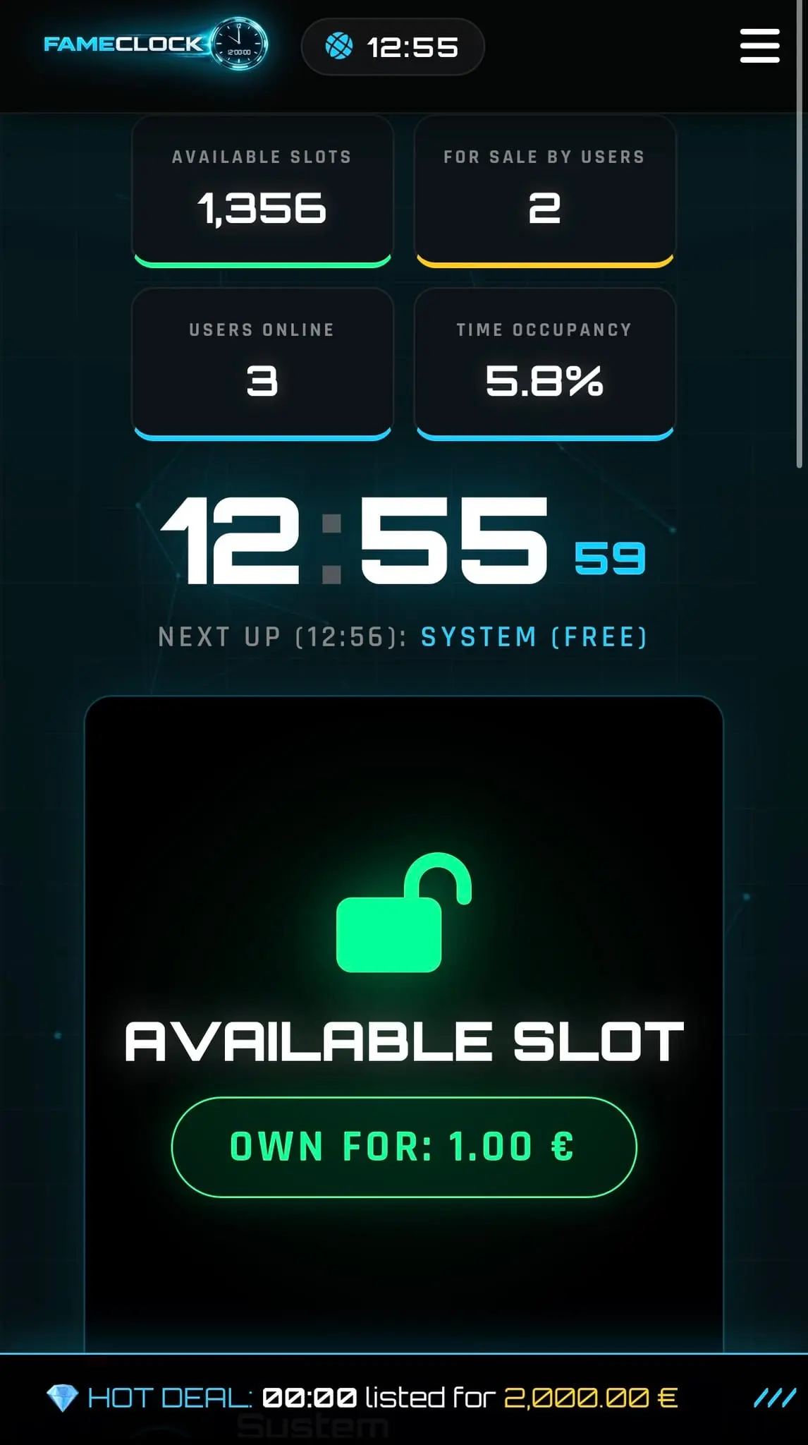 Screenshot 2 of FameClock