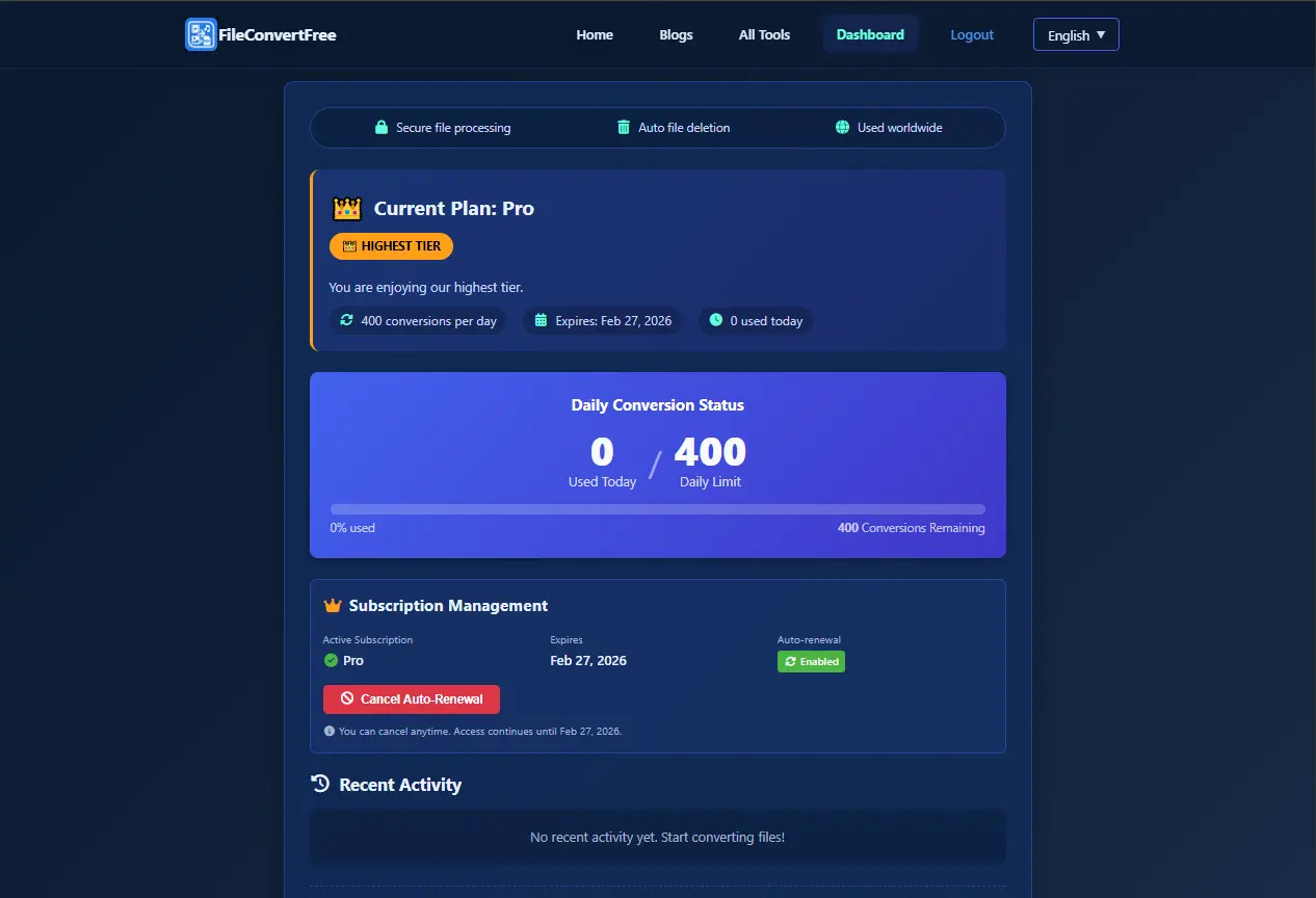 Screenshot 5 of FileConvertFree