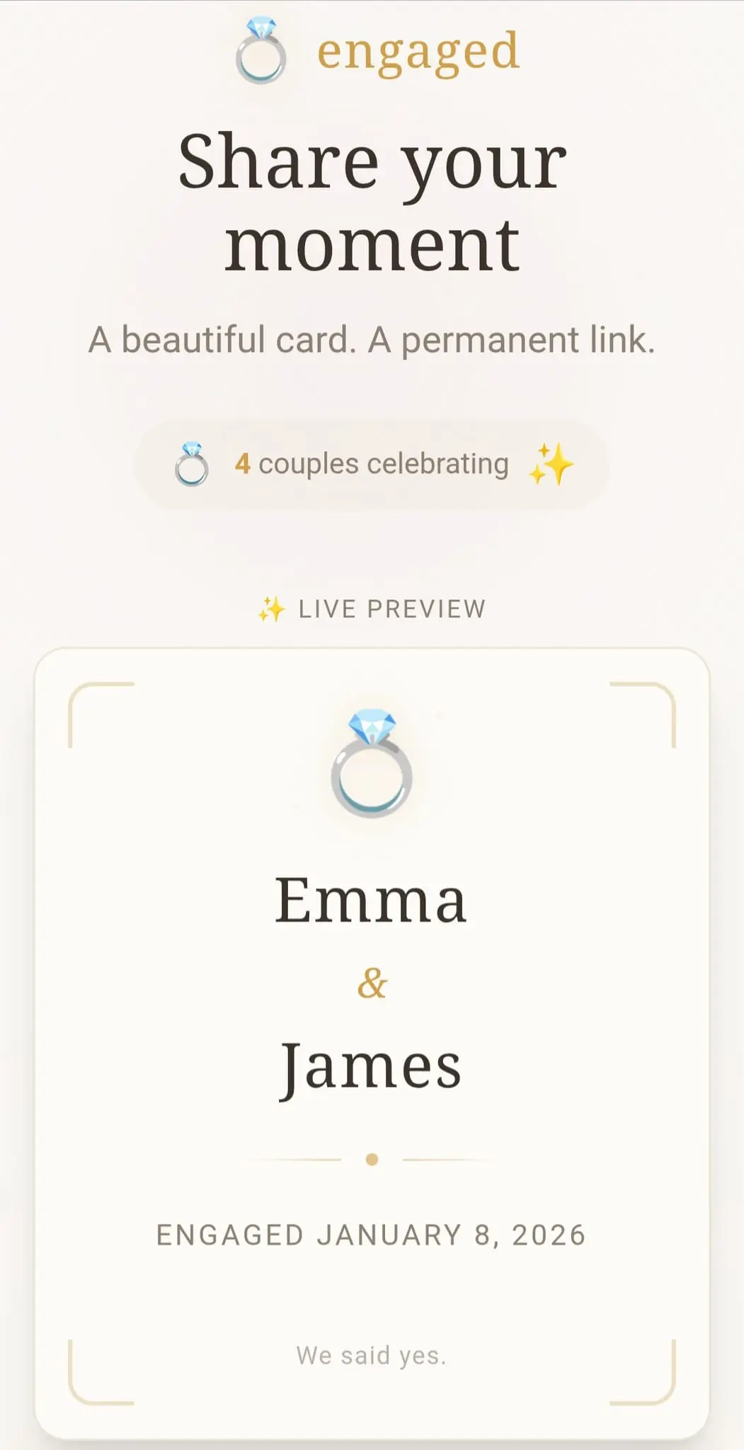 Screenshot 2 of Engaged - Share Your Moment